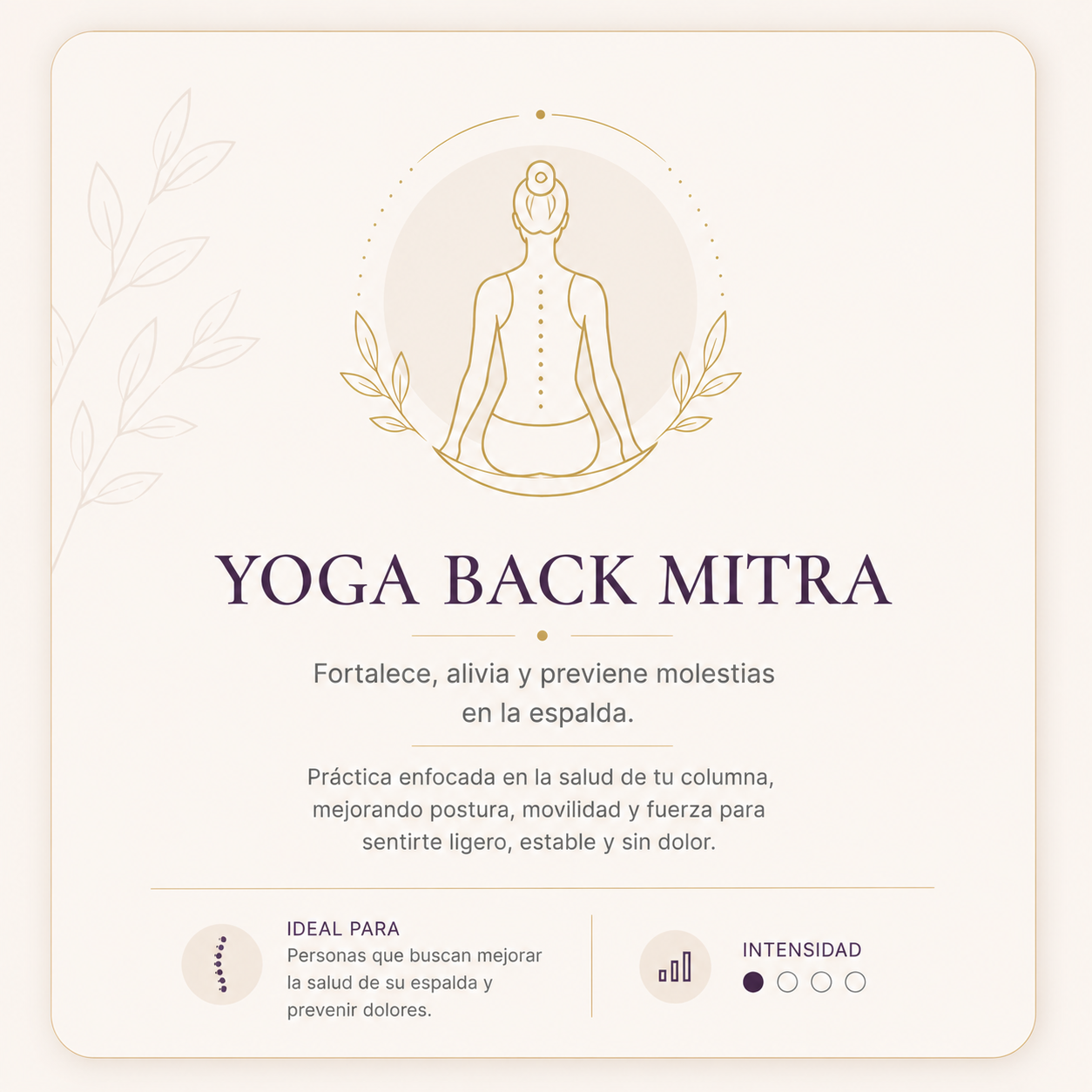 Yoga con Back Mitra