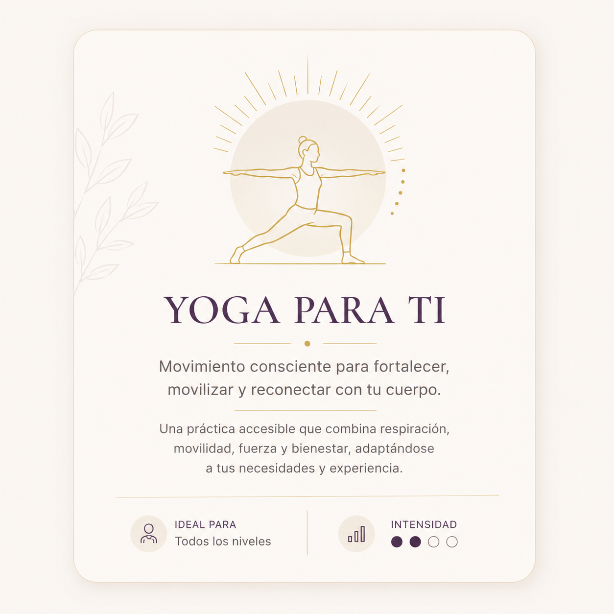 Yoga para ti