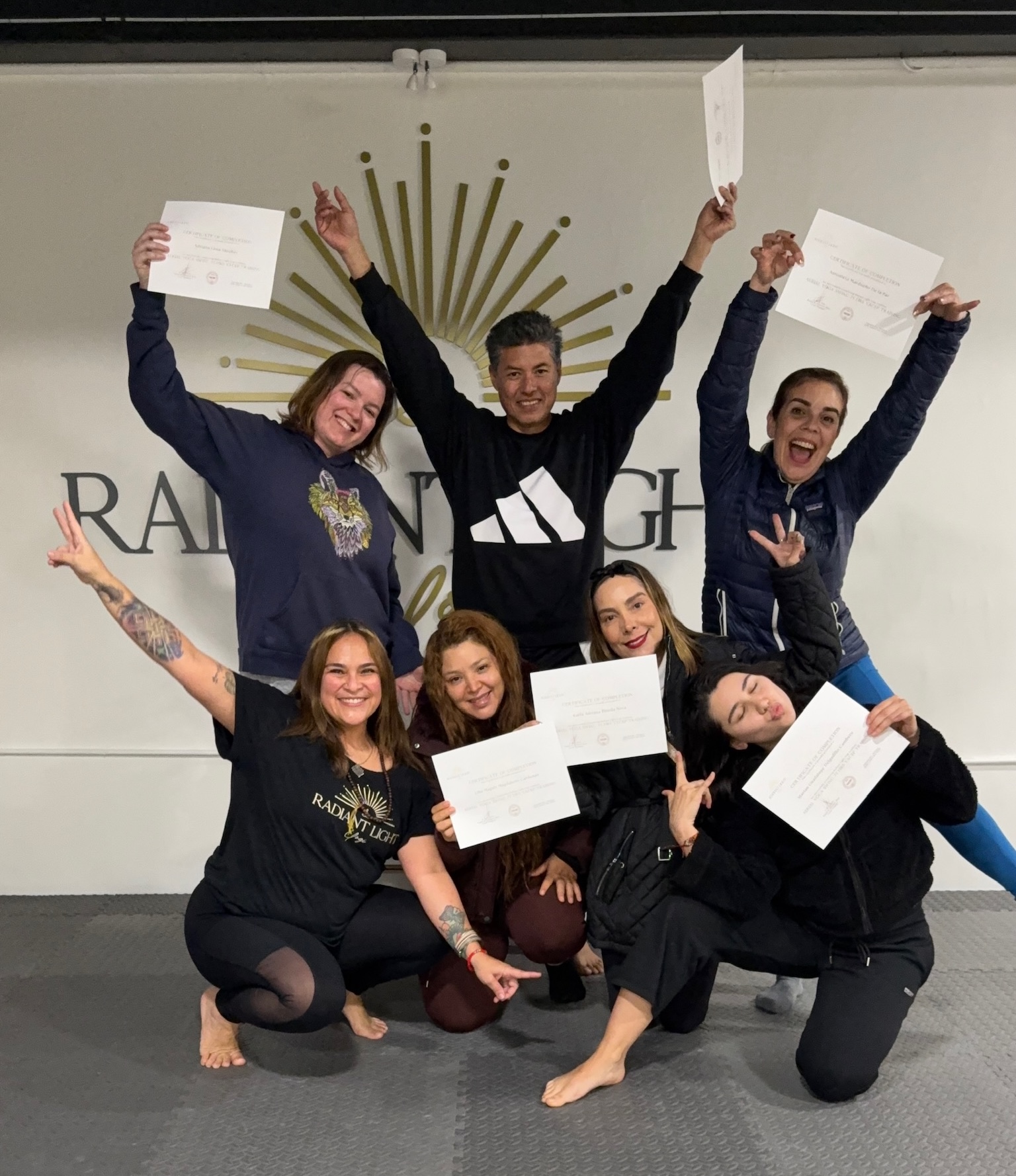 Egresadas de certificación de Yoga Trapecio 50 horas